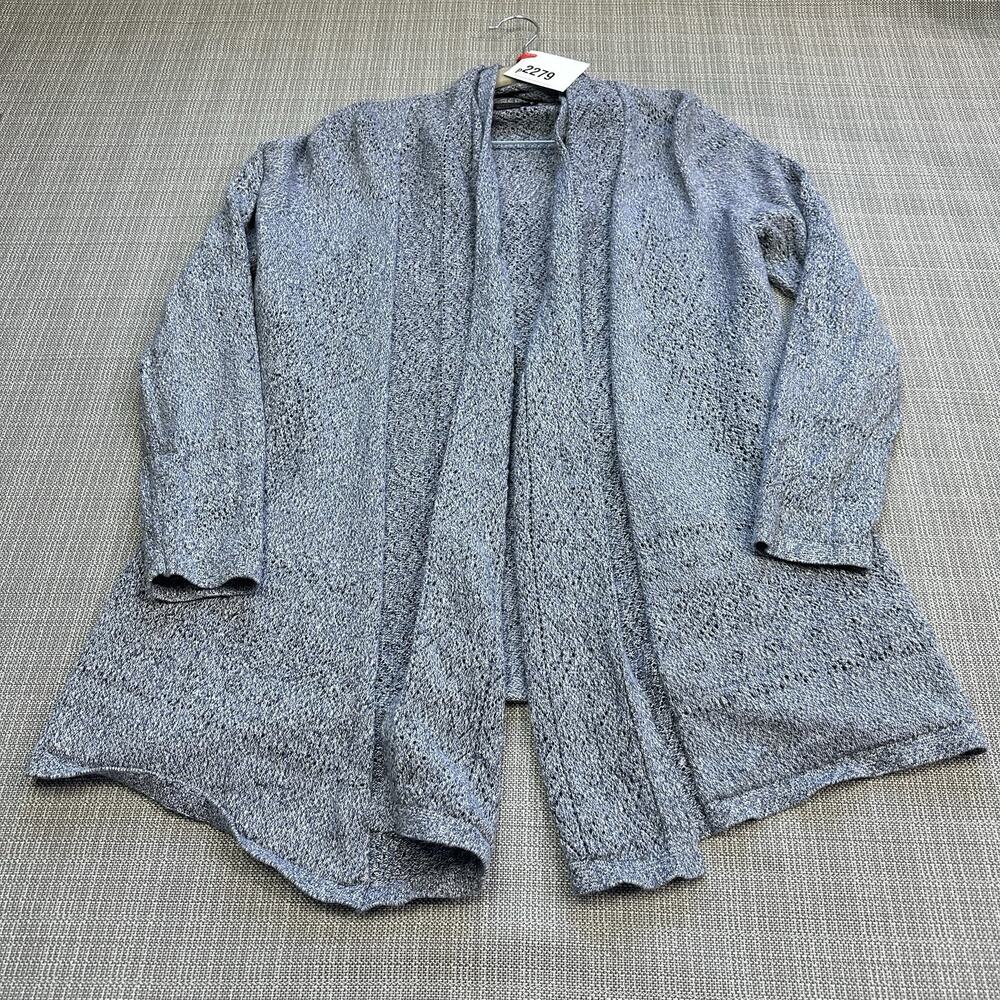 Pendleton Open Front‎ Knit Cardigan Medium Linen Blend Layering Cottage Cozy